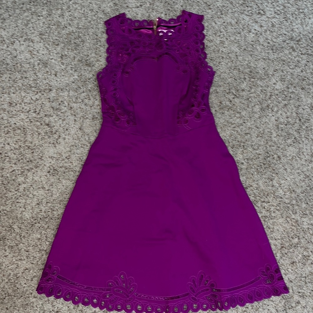 Eggplant Ted Baker Formal Mini Dresd